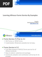Learning Alfresco Forms Service by Examples