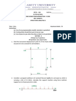 BTCE - 501 Structure Analysis II End Semester Examination Question Paper