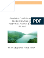 Los Páramos, el Cambio Climático y las Reservas de Agua en el Futuro del Perú. Informe del seminario dirigido a periodistas.pdf