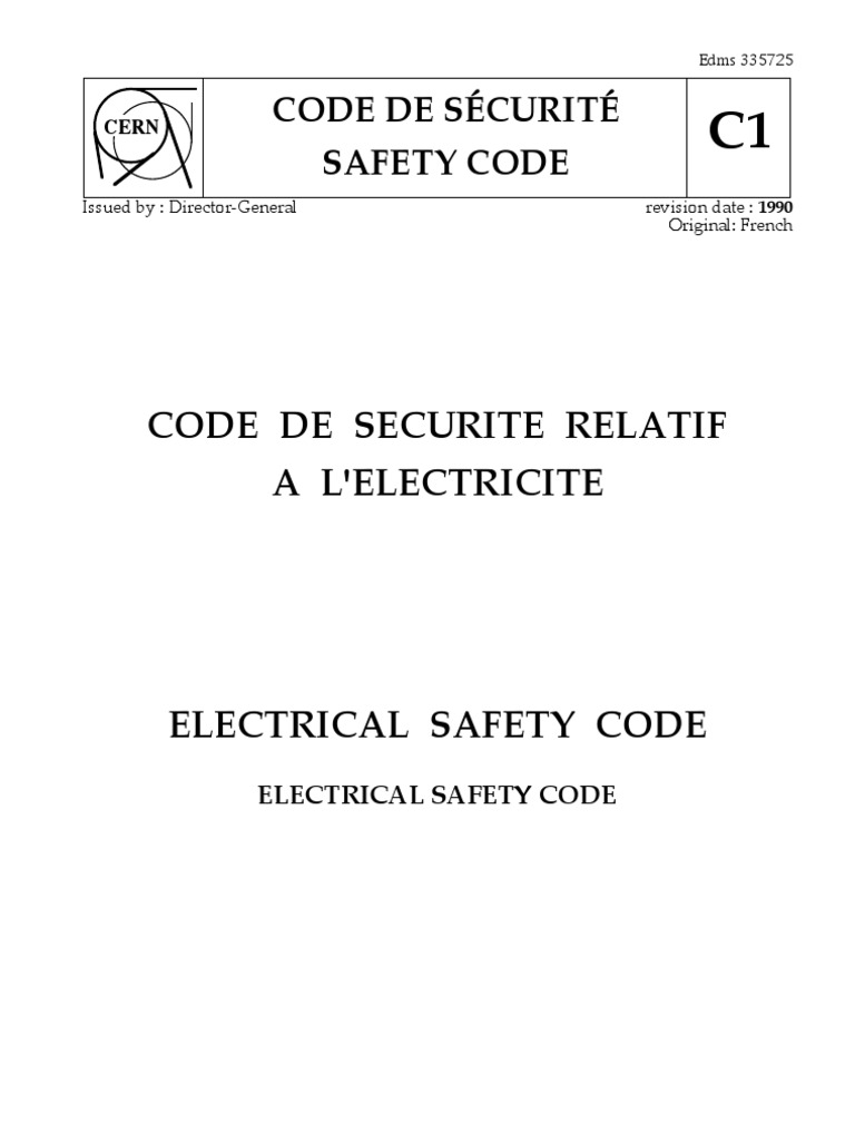 Electrical Safety Code | PDF | Electrical Wiring | Safety