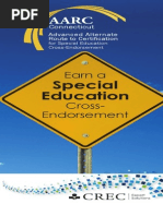 CREC's Advanced Alternate Route To Certification: Special Education Cross Endorsement