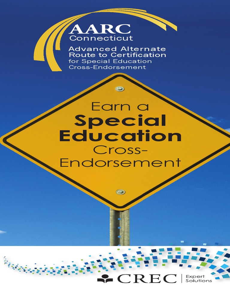 CREC's Advanced Alternate Route To Certification Special Education