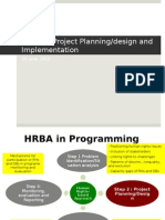 HRBA in Project Designing and Implementation Stages