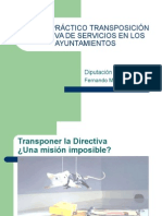 Taller Práctico Transposición Directiva de Servicios en Los