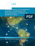 La importancia de la medición, reporte y verificación del financiamiento climático en América Latina