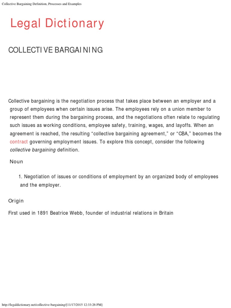 BARGAINING DEFINITION EXAMPLES visual data 5
