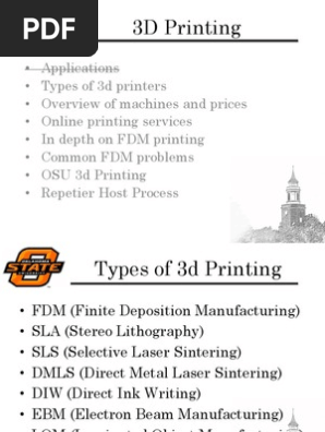 3d Printing Seminar 3 D Printing Computers