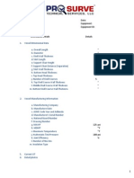 Fitness For Service Data Form (Draft)