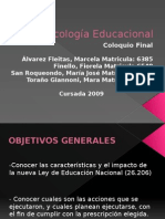 La LEN 26.206 y su implementación en escuelas locales (LEY 26.206