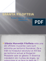 Proiect - Sfanta Filofteia