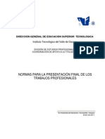 Normas de Presentacion - Trab-Prof2011 PDF