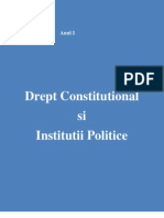 Drept Constitutional Si Institutii Politice - Curs Universitar Anul I