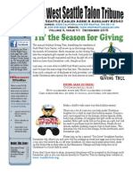 West Seattle Eagles Aerie & Auxiliary #2643: Volume X, Issue VII December 2015