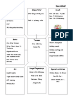 Monthly Curriculum December