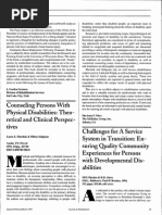 Counseling With Physical Disabilities