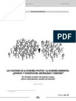 Las Vicisitudes de La Economía Positiva y La Economía Normativa PDF