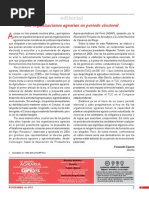Las organizaciones agrarias en periodo electoral 