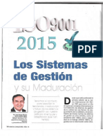 Los Sistemas de Gestión y su maduración