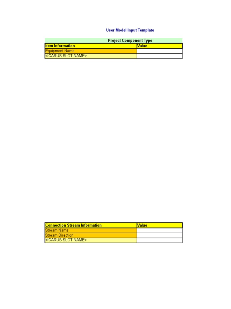 User Model Input/Output Template Guide | PDF | Business | Computers