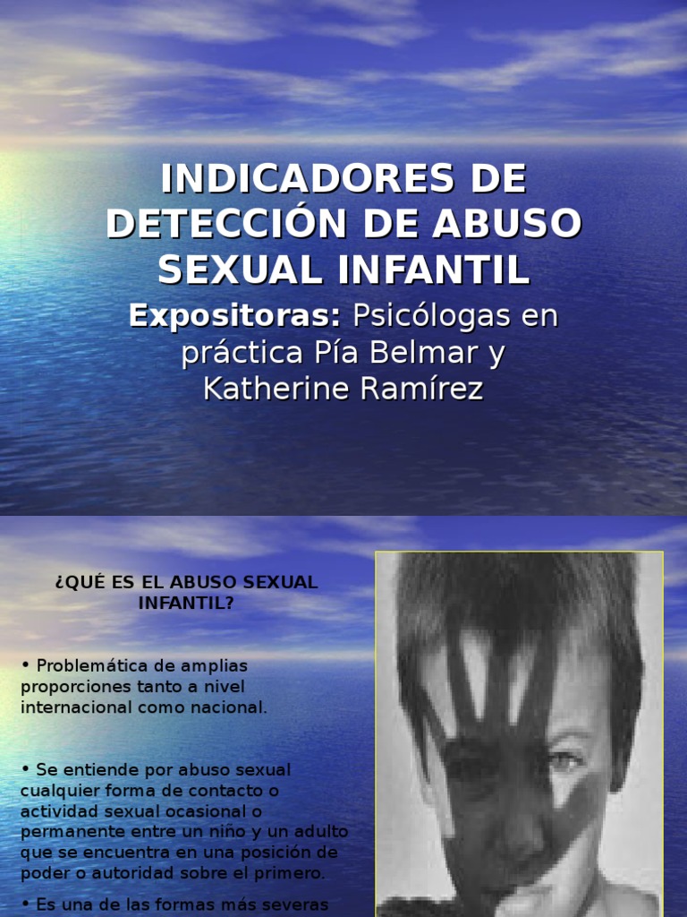 Indicadores de Abuso Sexual Infantil | PDF | Abuso Sexual Infantil ...