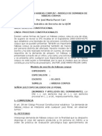 Cómo Hacer Un Habeas Corpus - Modelo de Demanda de Habeas Corpus