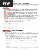 Property I Outline