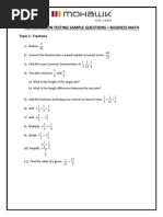 Grade 11 Business Math Sample Questions