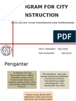 12. a Program for City Reconstruction i0613010 Dini & i0613009 Devy