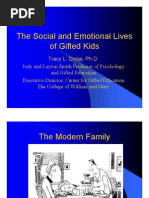 The Social and Emotional Lives of the Gifted Child