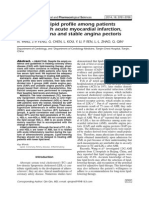 Variability in Lipid Profile Among Patients Presented With Acute Myocardial Infarction, Unstable Angina and Stable Angina Pectoris