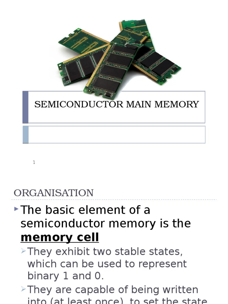 Overview of Semiconductor Memory Types | PDF | Random Access Memory ...