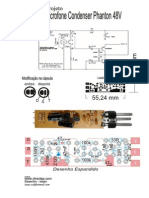 Projeto Microfonez Condenser Phanton 4e8V Projeto Completo - II