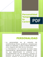 Temperamento, Carácter, Personalidad