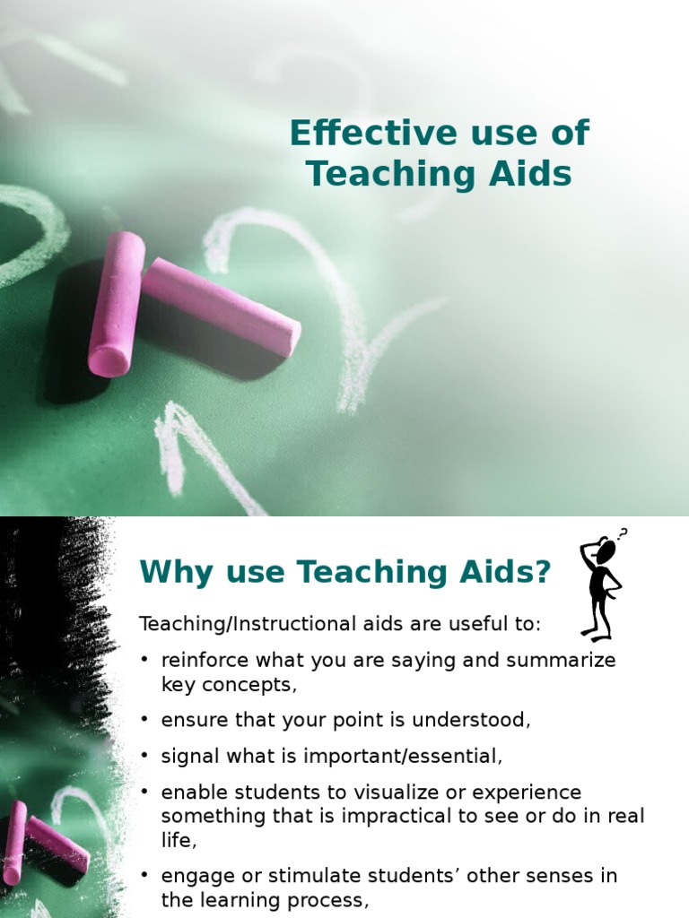 Effective Use of Teaching Aids PDF Digital Technology Media