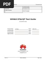 Wimax-dt&Cqt Test Guide