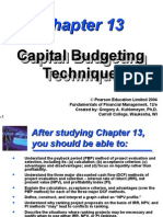 Capital Budgeting Techniques Capital Budgeting Techniques