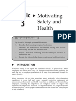 Topic 3 Motivating Safety and Health1 PDF