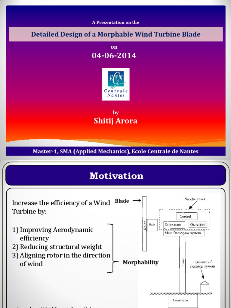 Morphable Wind Turbine Blade Design | PDF | Turbine | Mechanics