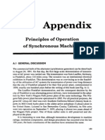 Principles of Operation of Syncronous Machines