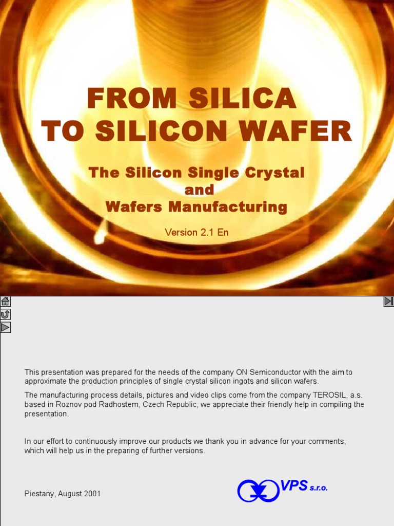 Single Crystal Silicon Wafer Production | PDF | Epitaxy | Doping ...