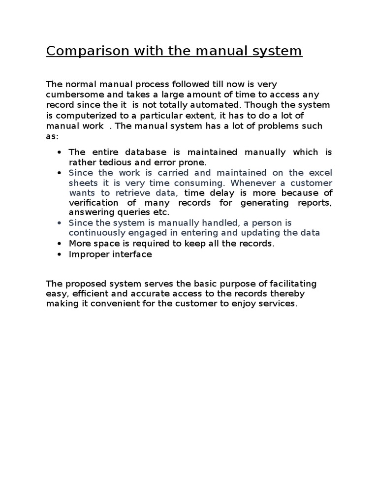 Manual System vs. Automated Access | PDF | Computers
