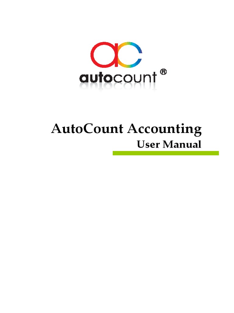 AutoCount Accounting User Manual | PDF | Installation (Computer ...