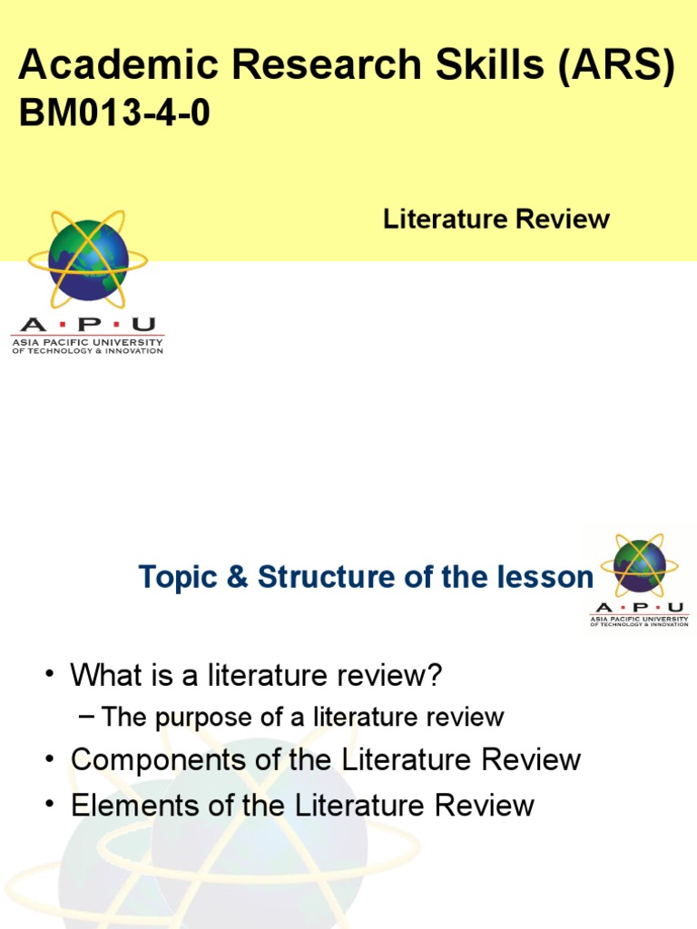 Literature review hypothesis image