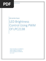 LED Brightness Control Using PWM of LPC2138: ESD Lab Mini-Project