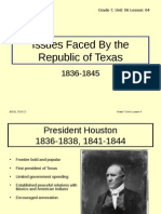 republic of texas issues - presentation  le3   1 