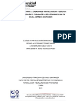 Factibilidad para La Creacion de Una Peluqueria y Estetica Especializada en El Cuidado de La Belleza Masculina en Ocaña Norte de Santander