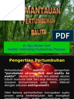 Pemantauan Tumbuh Kembang Balita