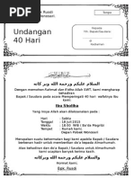 Undangan tahlil
