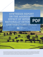 Report: On The Synthesis Report of The Aggregate Effect of The INDCs