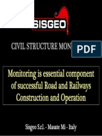 Civil Structure GEOTECHNICAL Monitoring, Italian Point of View